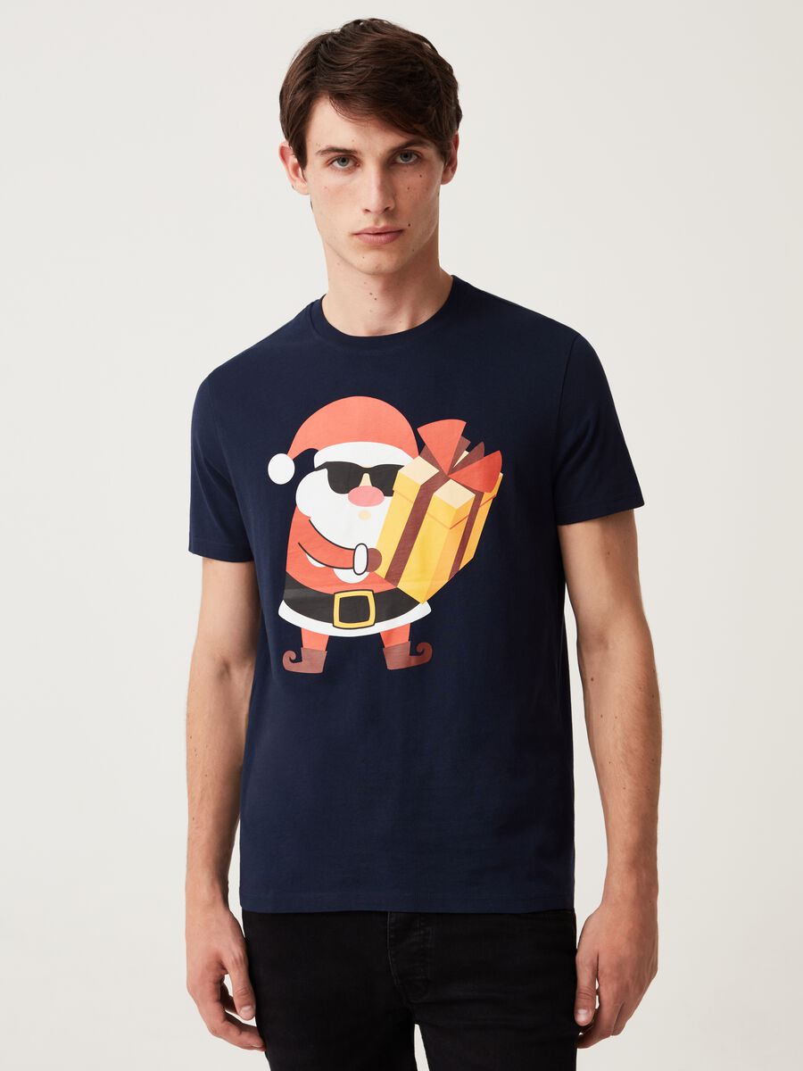 T-shirt with Father Christmas print_0