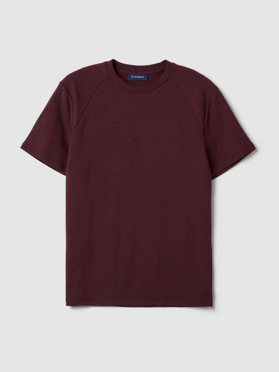 Red breathable, quick-dry cotton-blend T-shirt_4