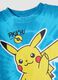 Blue pure cotton regular fit kids' t-shirt with Pikachu_2