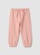 Pink pure cotton joggers_0