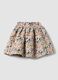 Multicolour floral viscose-blend skirt_0