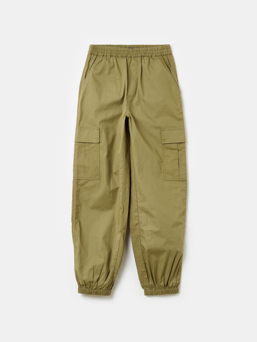 Cotton cargo trousers_0