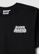 Black pure cotton T-shirt with graphic print_1