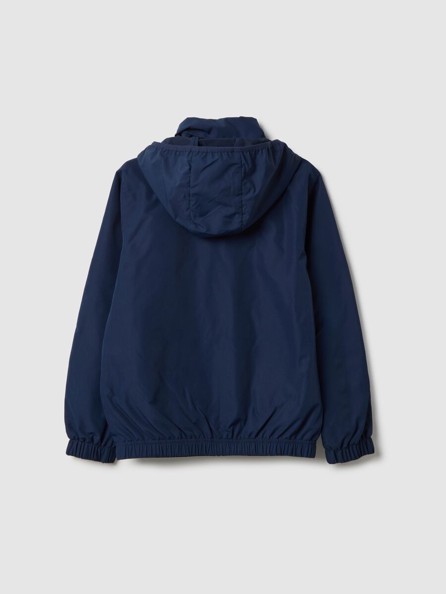 Boys' blue jacket with hood, regular fit_1