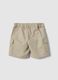 Beige Baumwoll-Cargo-Shorts f&uuml;r Kinder mit regul&auml;rer Passform_1