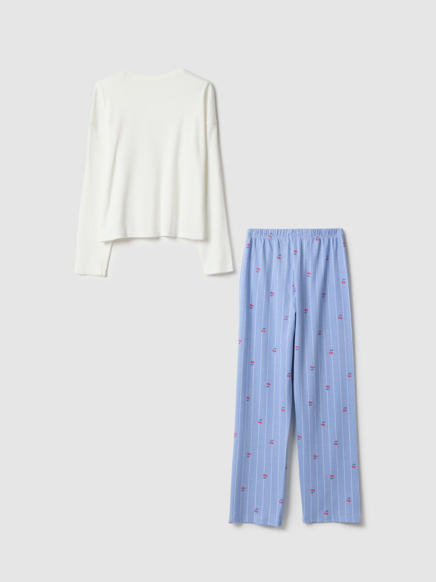 Girls' Multicolour Pyjamas in Pure Cotton Regular Fit_1