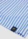 Blue and white striped pure cotton swim shorts_5