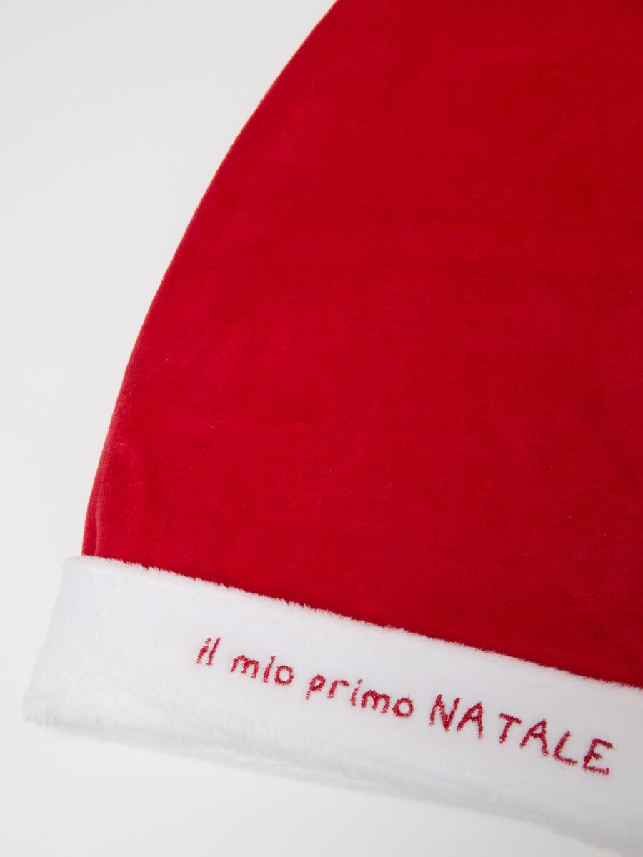 Newborn Red Velour Christmas Hat_2