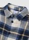 Multicoloured child's shirt in pure cotton regular fit with checks_2