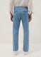 Light Blue Stretch Denim Jeans, Regular Fit_2
