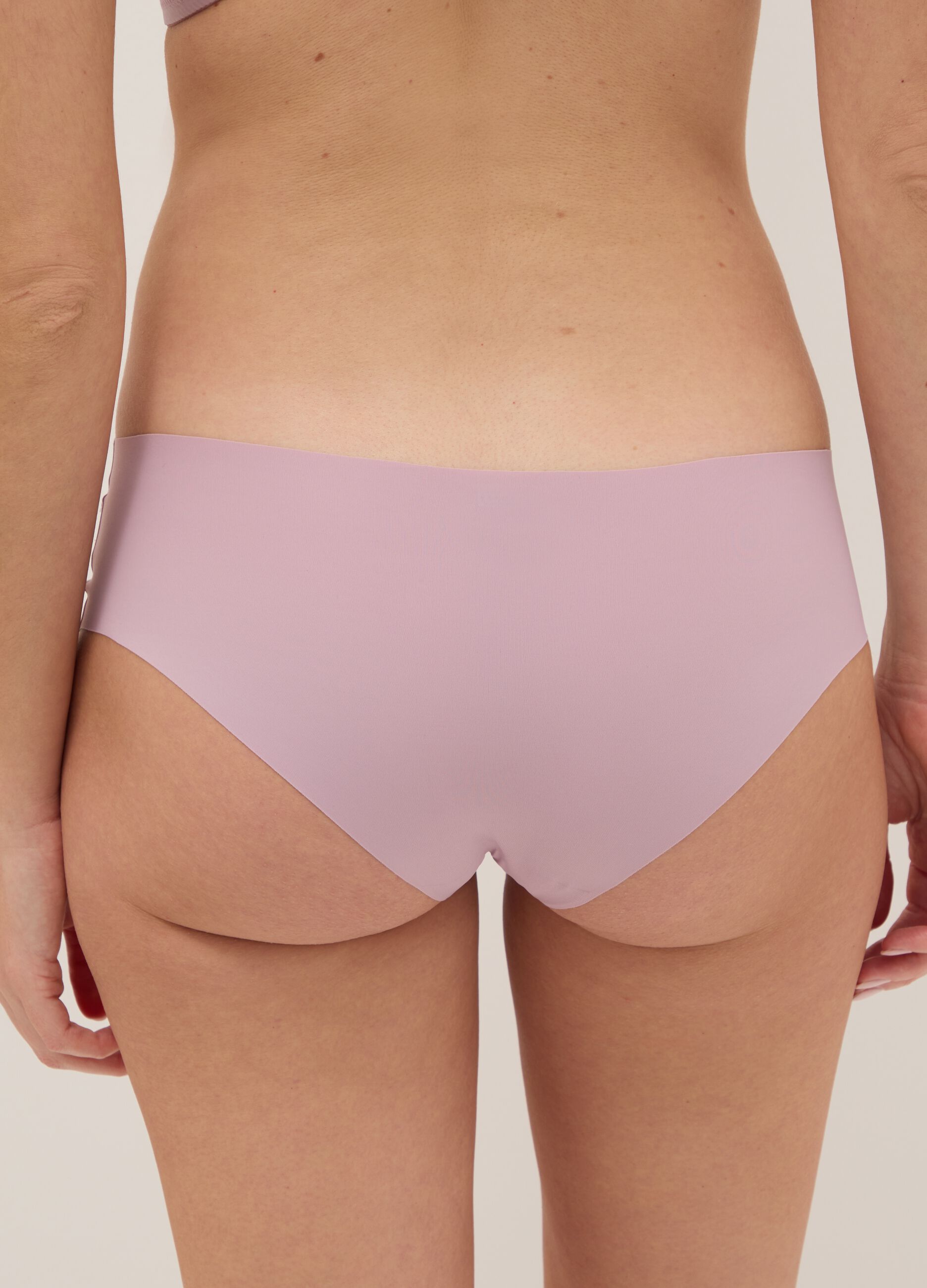 Pink microfibre regular fit briefs
