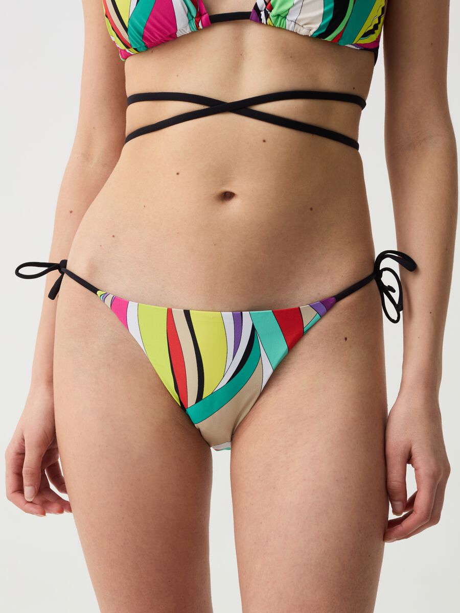 Braguita de bikini con estampado multicolor_1