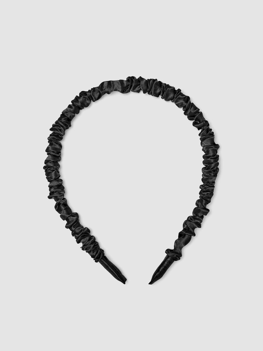 SINCERELY HAIR Bandolete de cetim preta_0