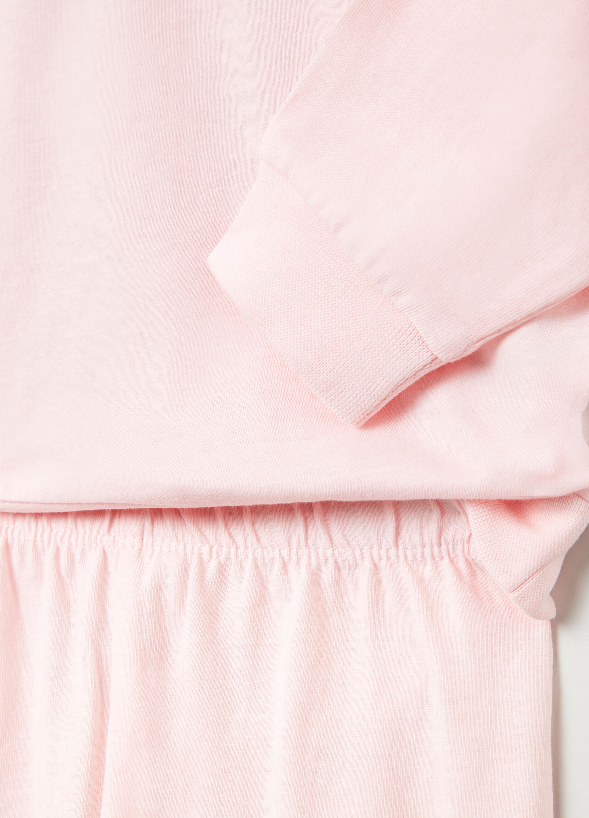 Pijama de algodón con estampado pajaritos
