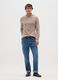 Beige pure cotton sweater regular fit_0