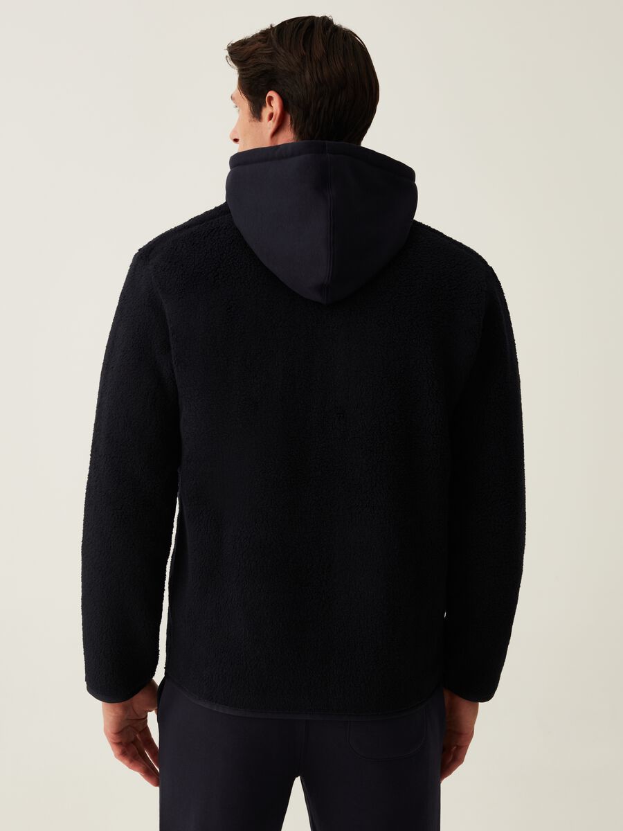 Half-zip sweatshirt in sherpa_2