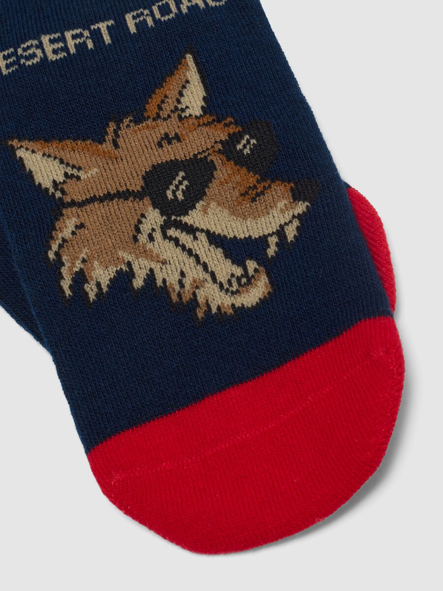 Pack de 3 calcetines infantiles multicolor de algod&oacute;n el&aacute;stico_1