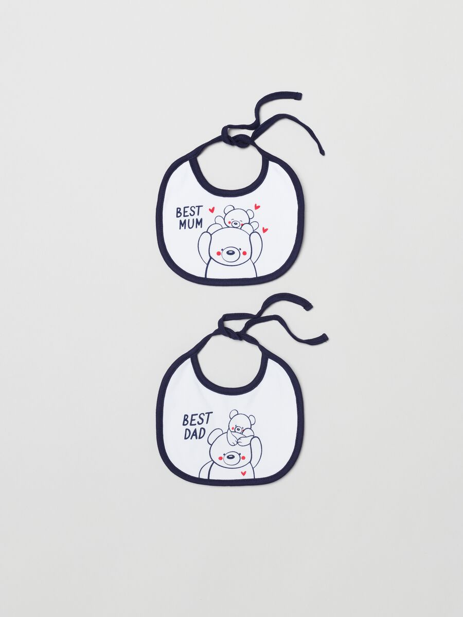Pack of bibs with Mom & Dad print_0