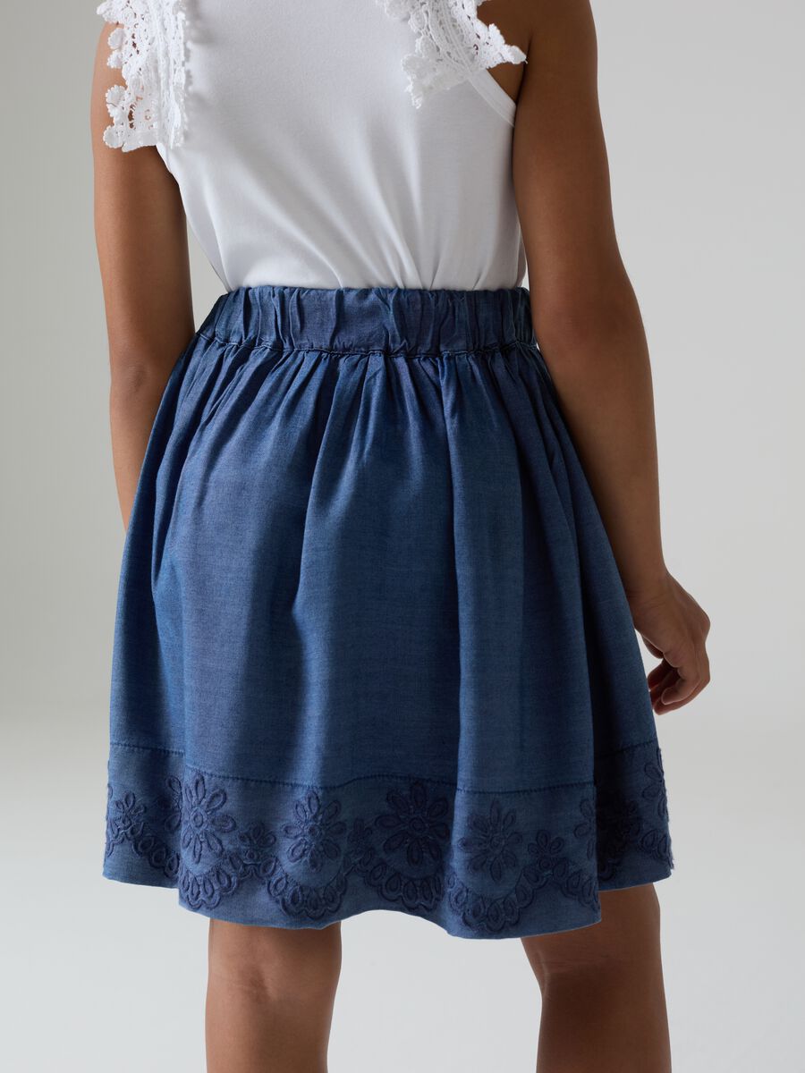 Skirt in TENCEL™ Lyocell with embroidery_2