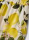 Wei&szlig;e Hose aus reiner Viskose mit Zitronenprint, Regular Fit_5