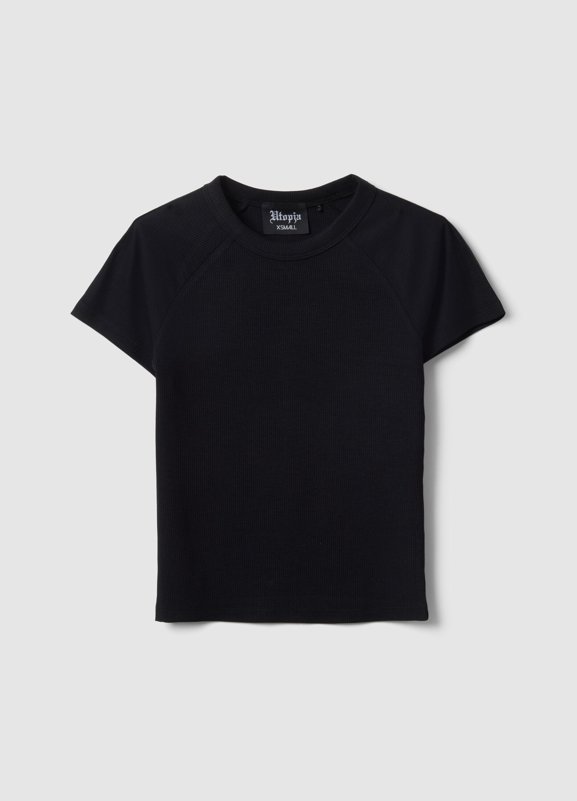 Ribbed Perfect Black T-shirt