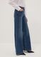 Blaue High-Waist Wide-Leg-Jeans aus Stretch-Baumwolle_3