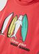 Red pure cotton surf print vest top_2