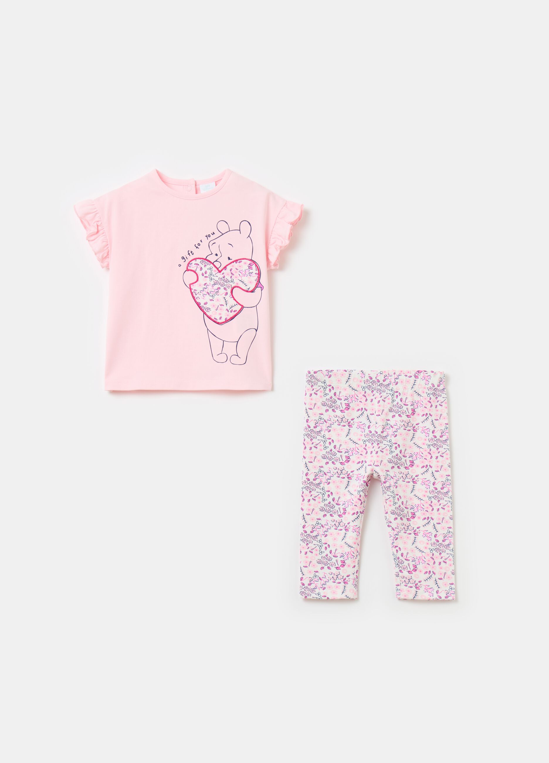 Jogging set with Winnie the Pooh print