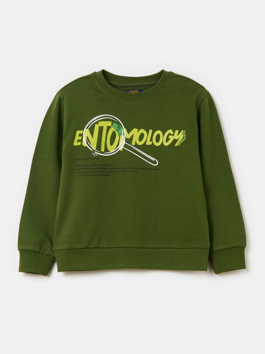 Sweatshirt in cotton with print_0