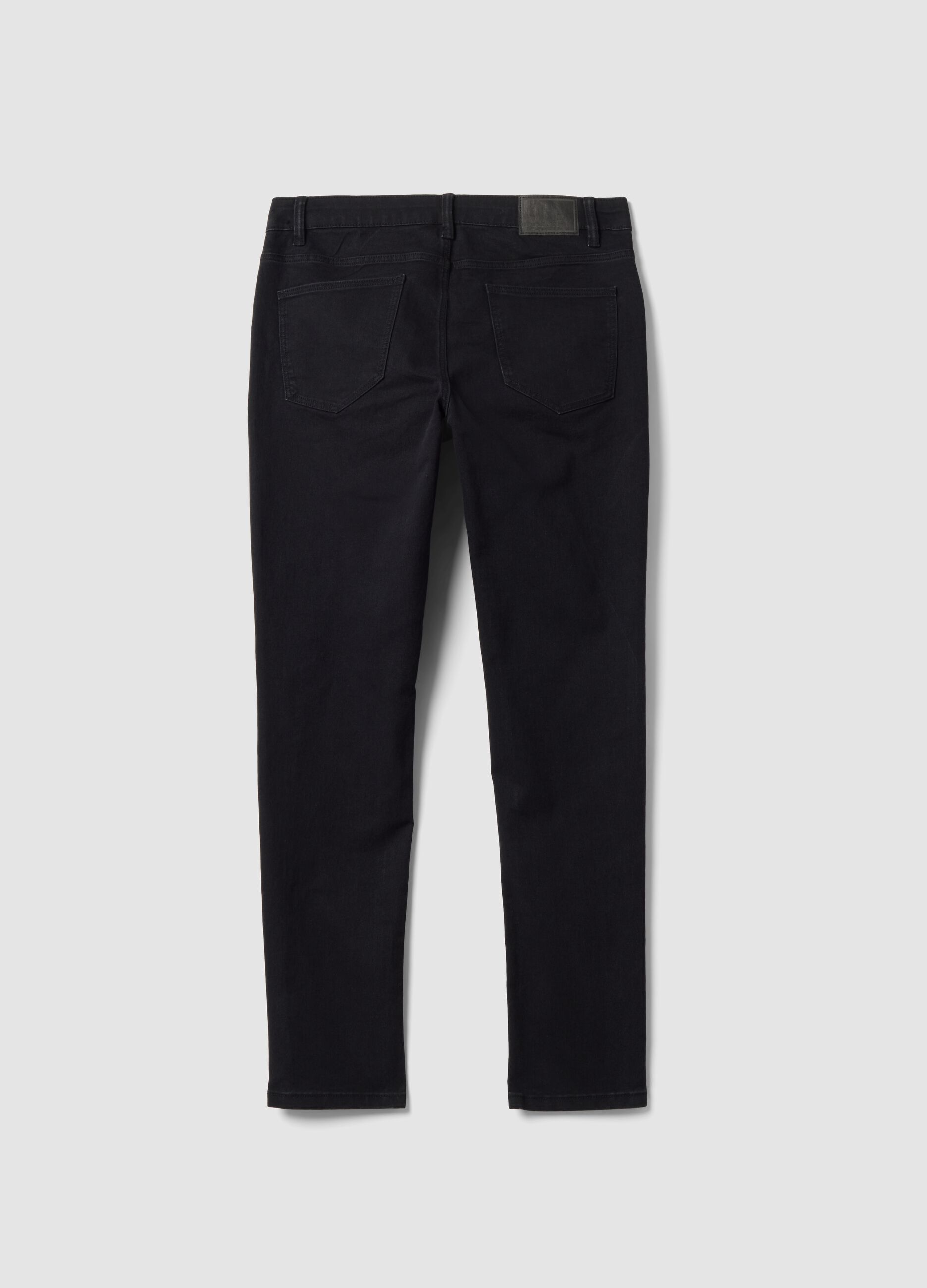 Schwarze Skinny-Fit-Jeans aus Stretch-Baumwolle