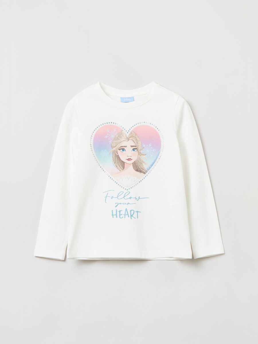 Long-sleeved T-shirt with Disney Frozen print_0