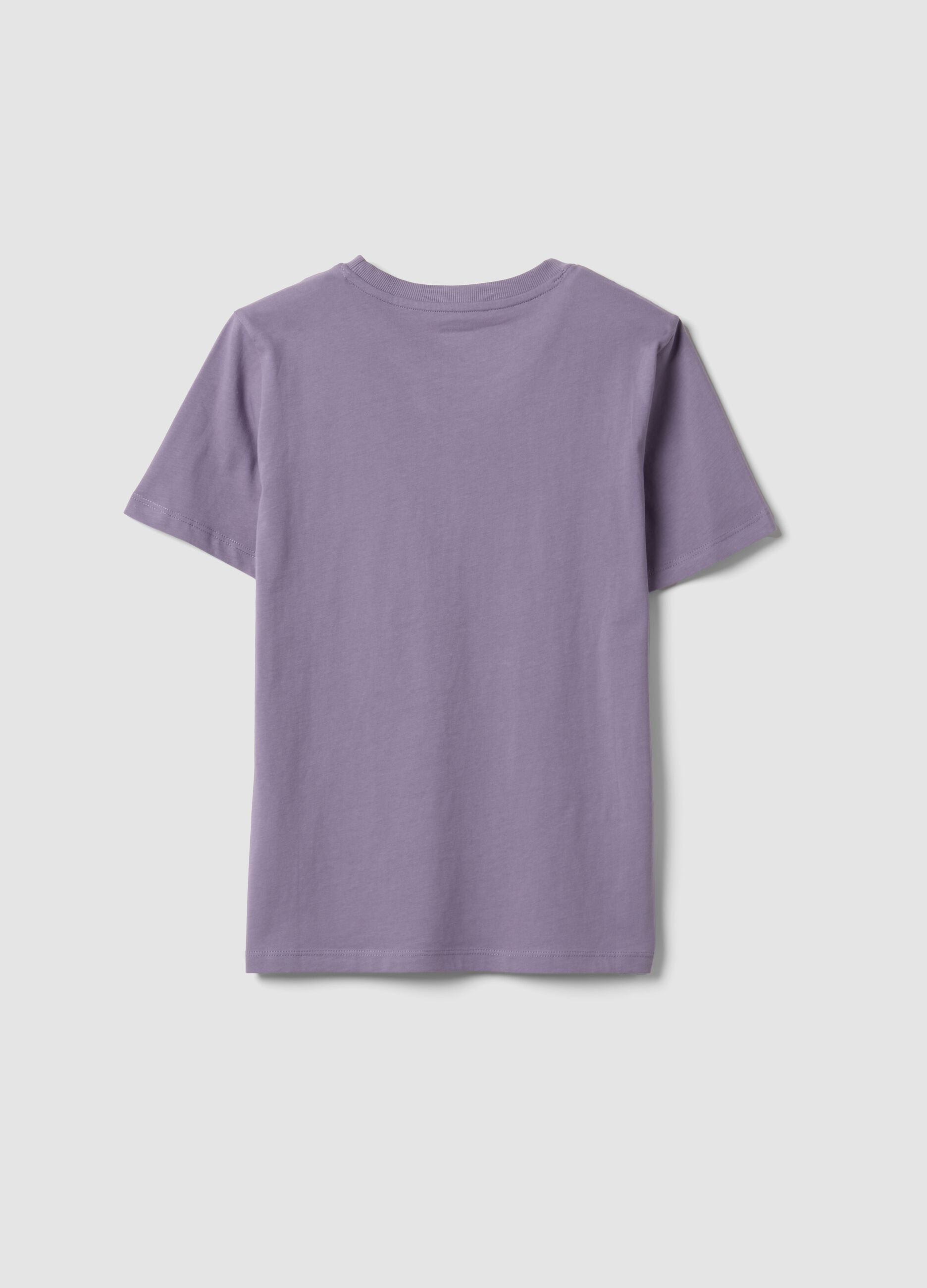 &Mu;&omega;&beta; T-shirt &alpha;&pi;ό 100% &omicron;&rho;&gamma;&alpha;&nu;&iota;&kappa;ό &beta;&alpha;&mu;&beta;ά&kappa;&iota; &mu;&epsilon; &sigma;&tau;&rho;&omicron;&gamma;&gamma;&upsilon;&lambda;ή &lambda;&alpha;&iota;&mu;ό&kappa;&omicron;&psi;&eta;, regular &epsilon;&phi;&alpha;&rho;&mu;&omicron;&gamma;ή