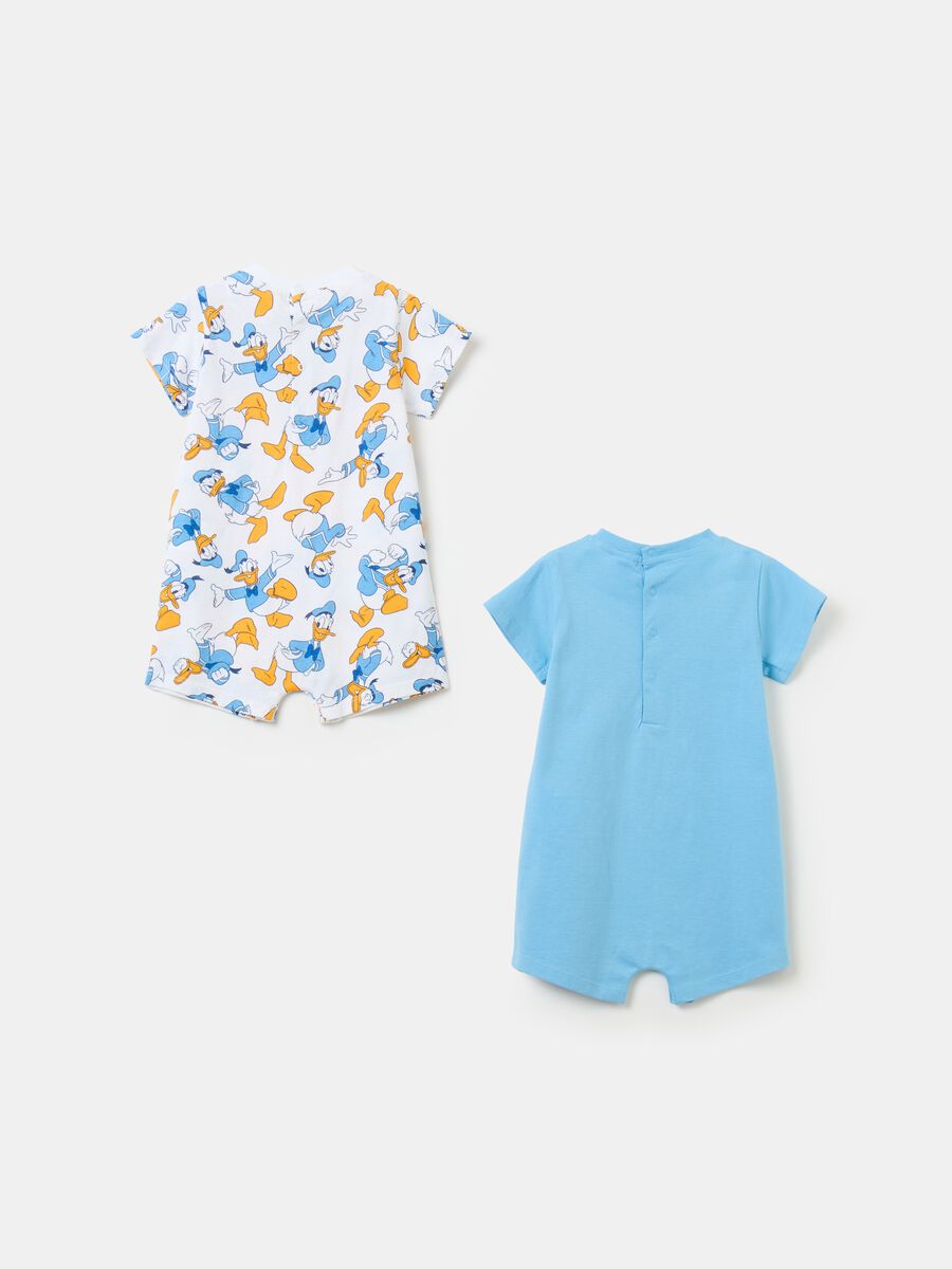 Two-pack Donald Duck 90 romper suits in organic cotton_1