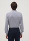 Blue pure cotton striped shirt with French collar, slim fit, non-iron_3