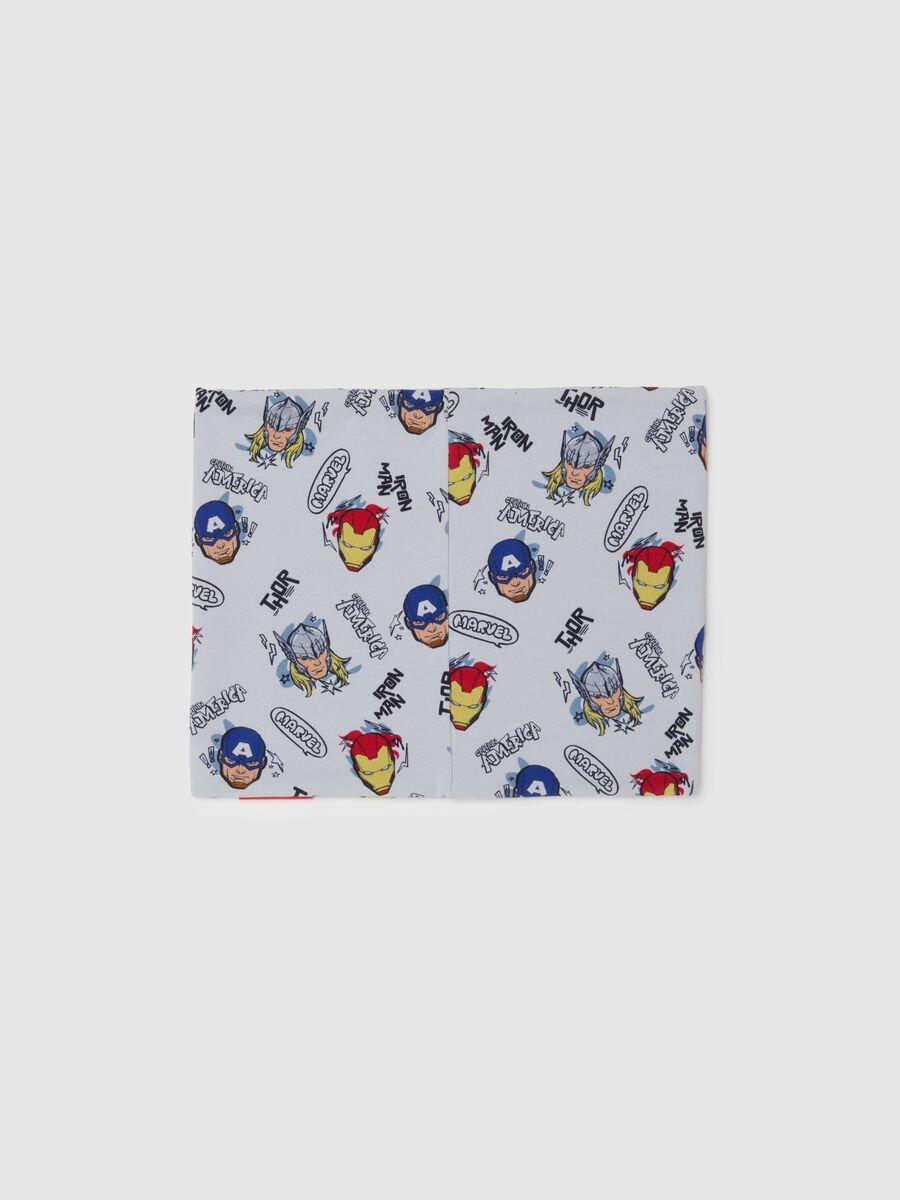 Children's Multicolor Stretch Cotton Neck Warmer with Print_1