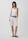 Linen and viscose blend shorts_0