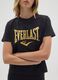 Black pure cotton regular fit Everlast T-shirt_3
