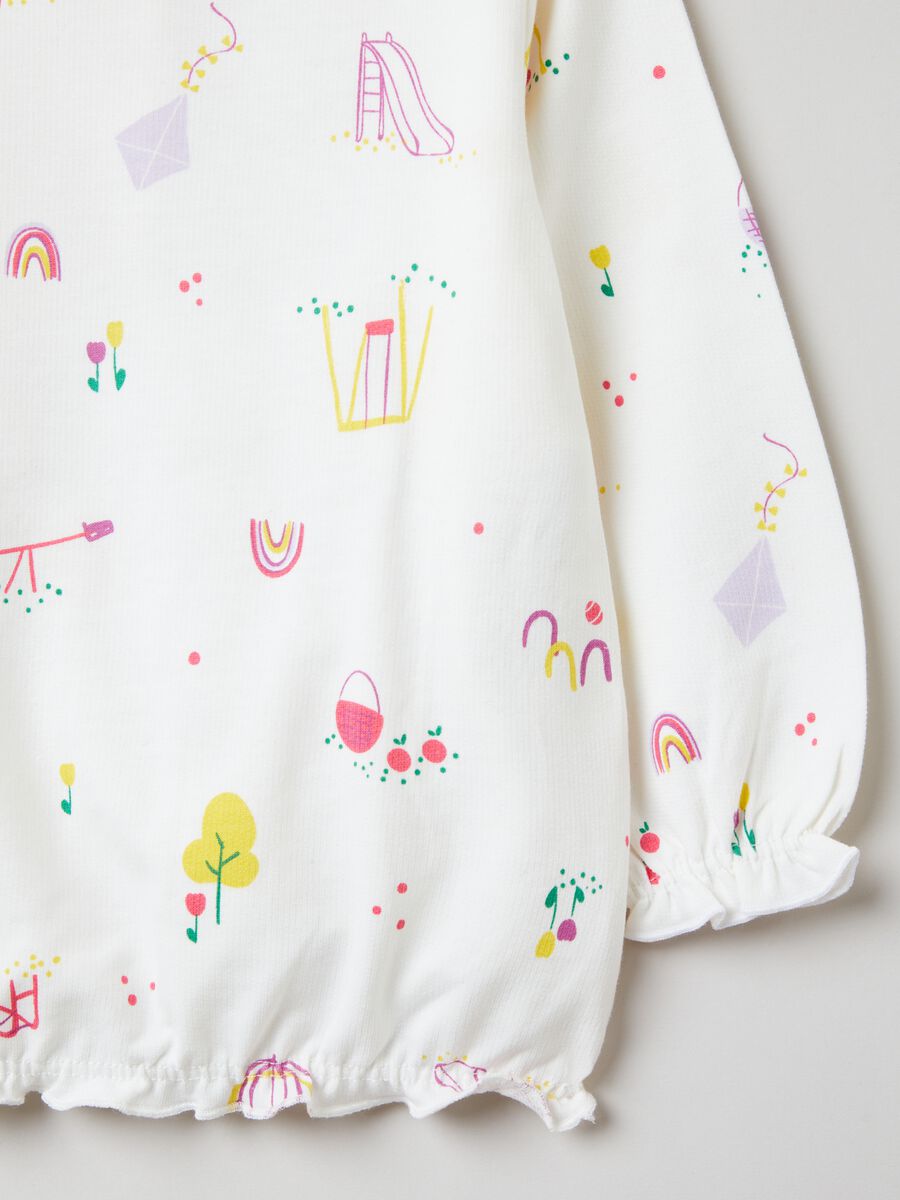 Long cotton pyjamas with print_2