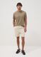 Beiges T-Shirt aus reiner Baumwolle_1