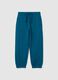 Children's blue regular fit cotton joggers_0