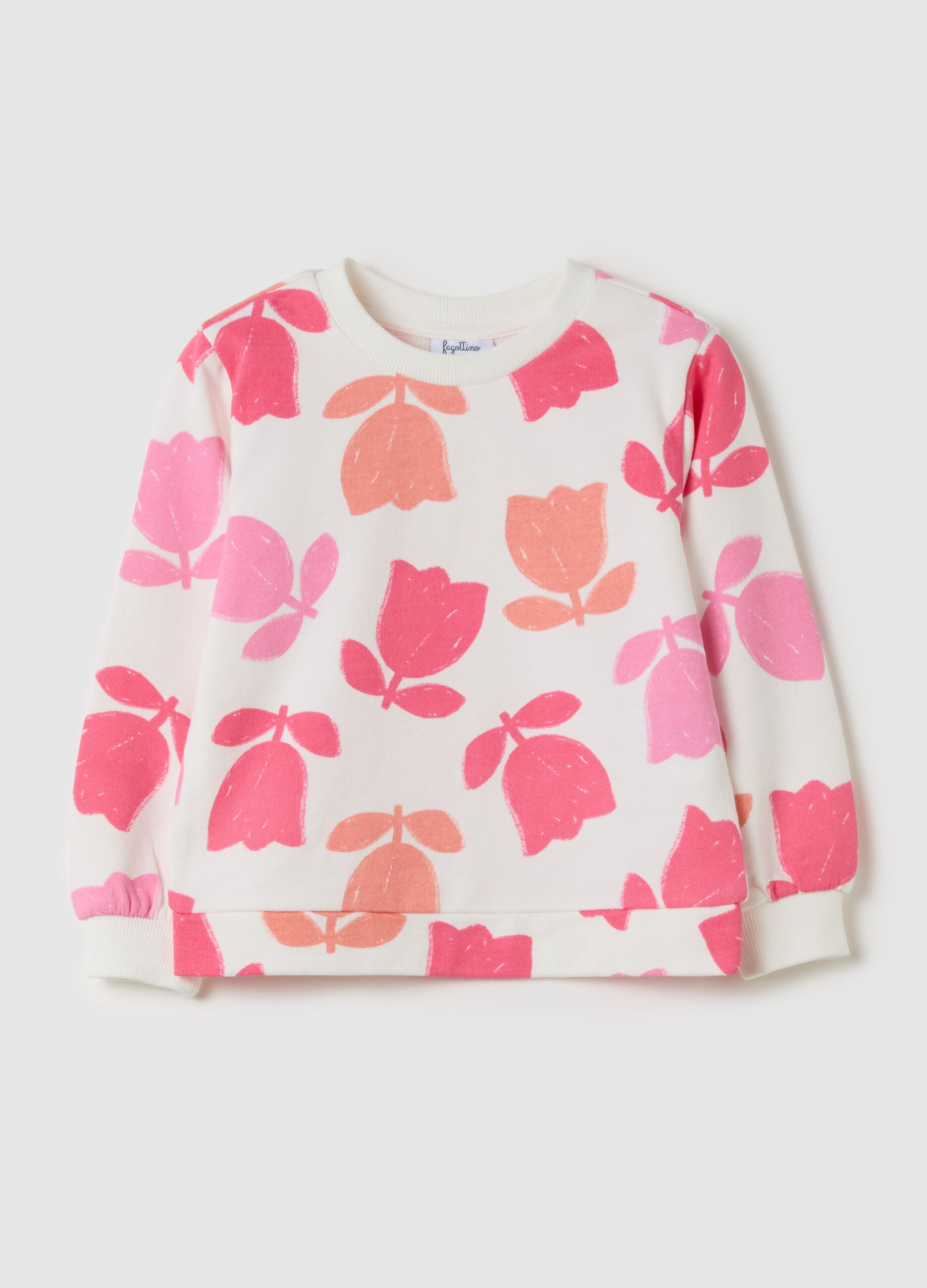 French terry sweatshirt with print