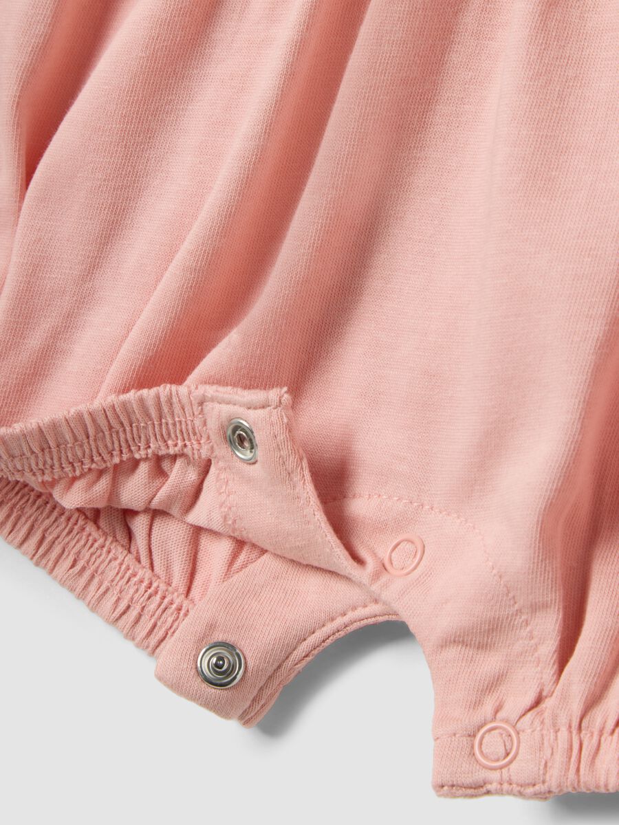 Multicolour pure cotton baby romper with designs_3