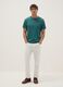 Regular fit green pure cotton T-shirt_0