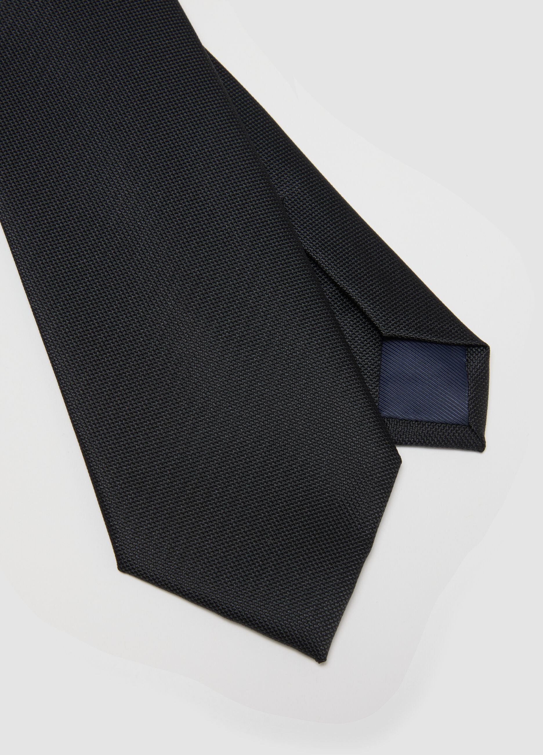 Schwarze Krawatte, 7,5 cm breit