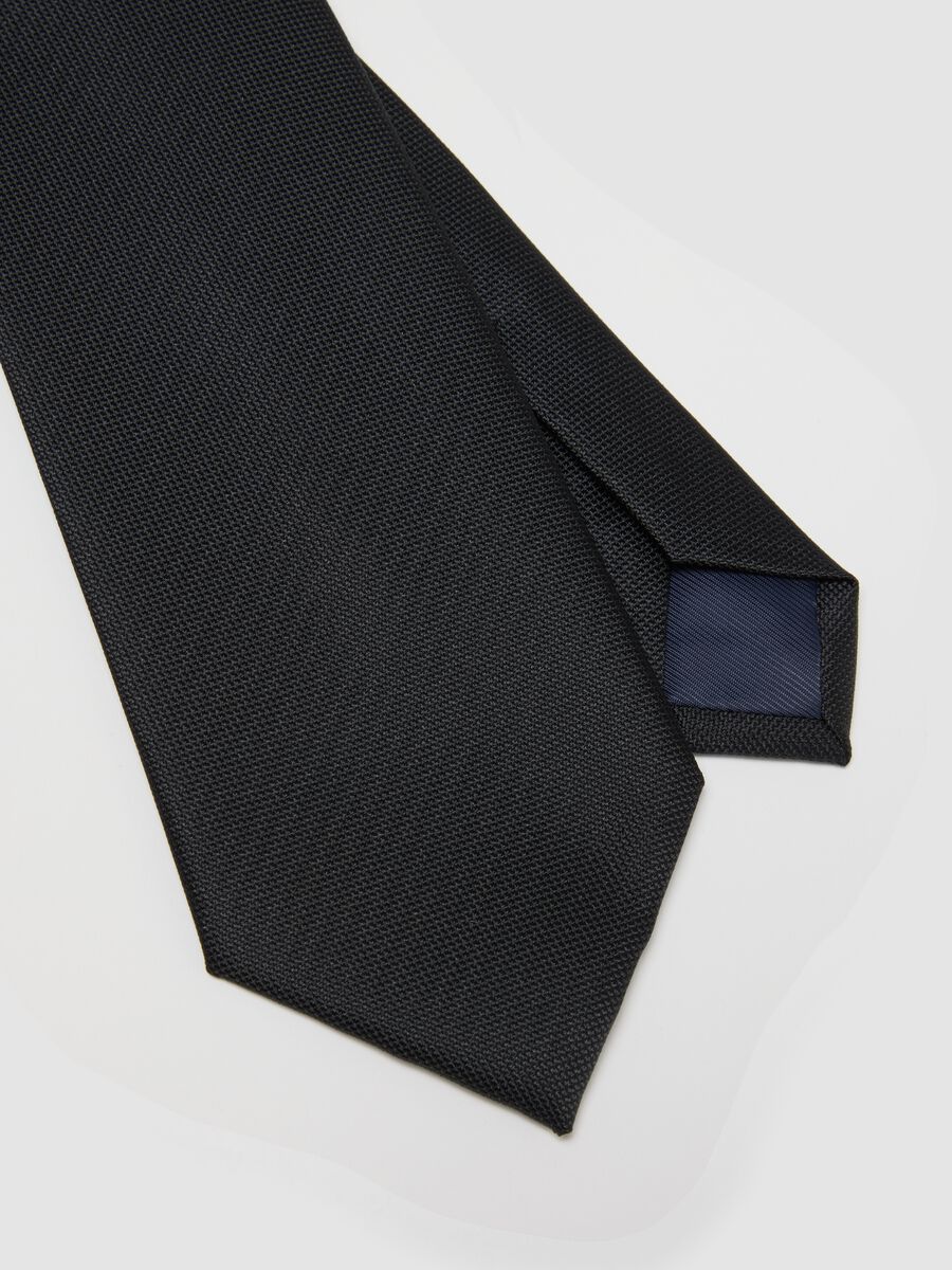 Corbata negra, pala de 7,5 cm_1