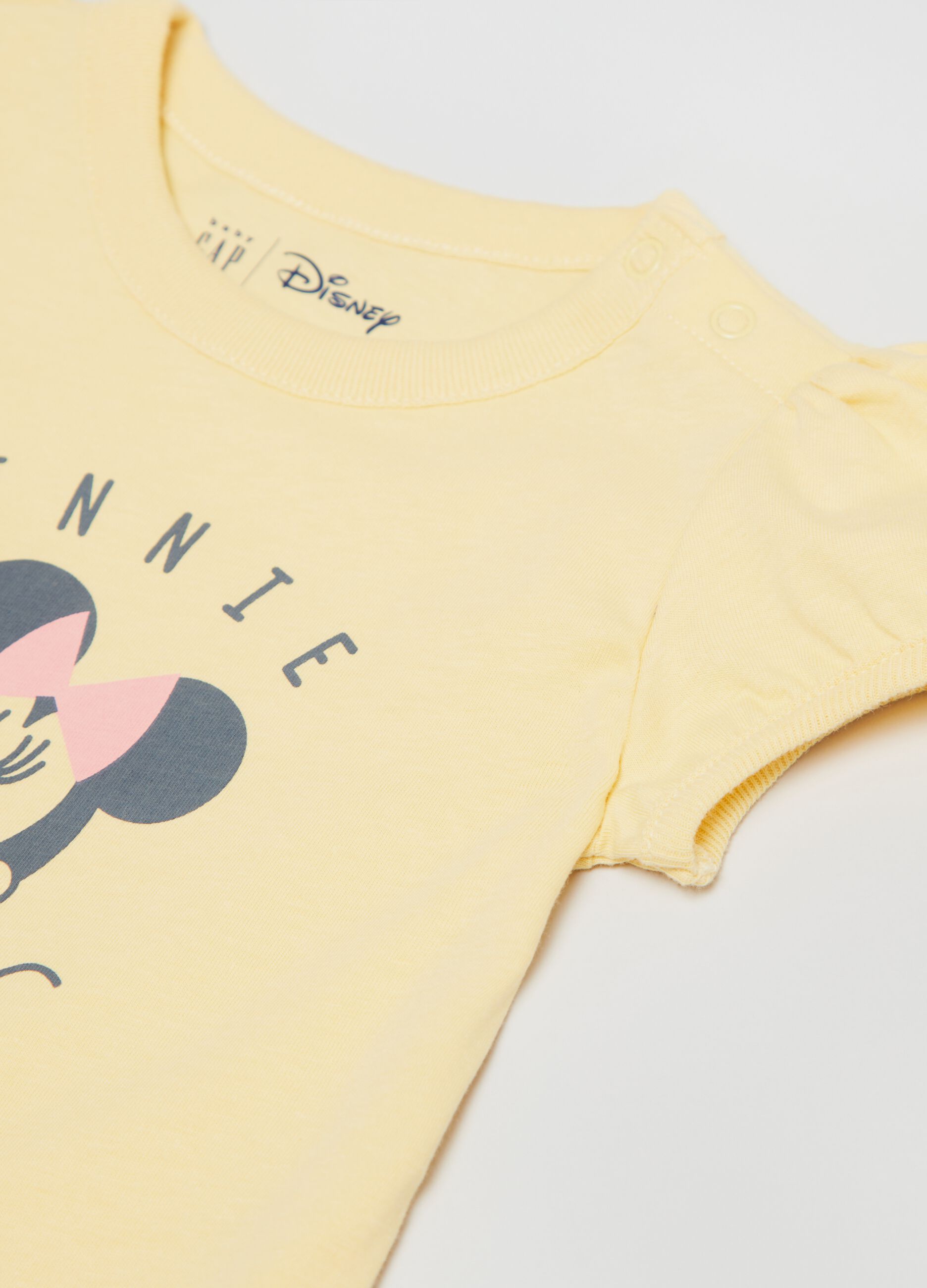 Cotton bodysuit with Disney Minnie Mouse print