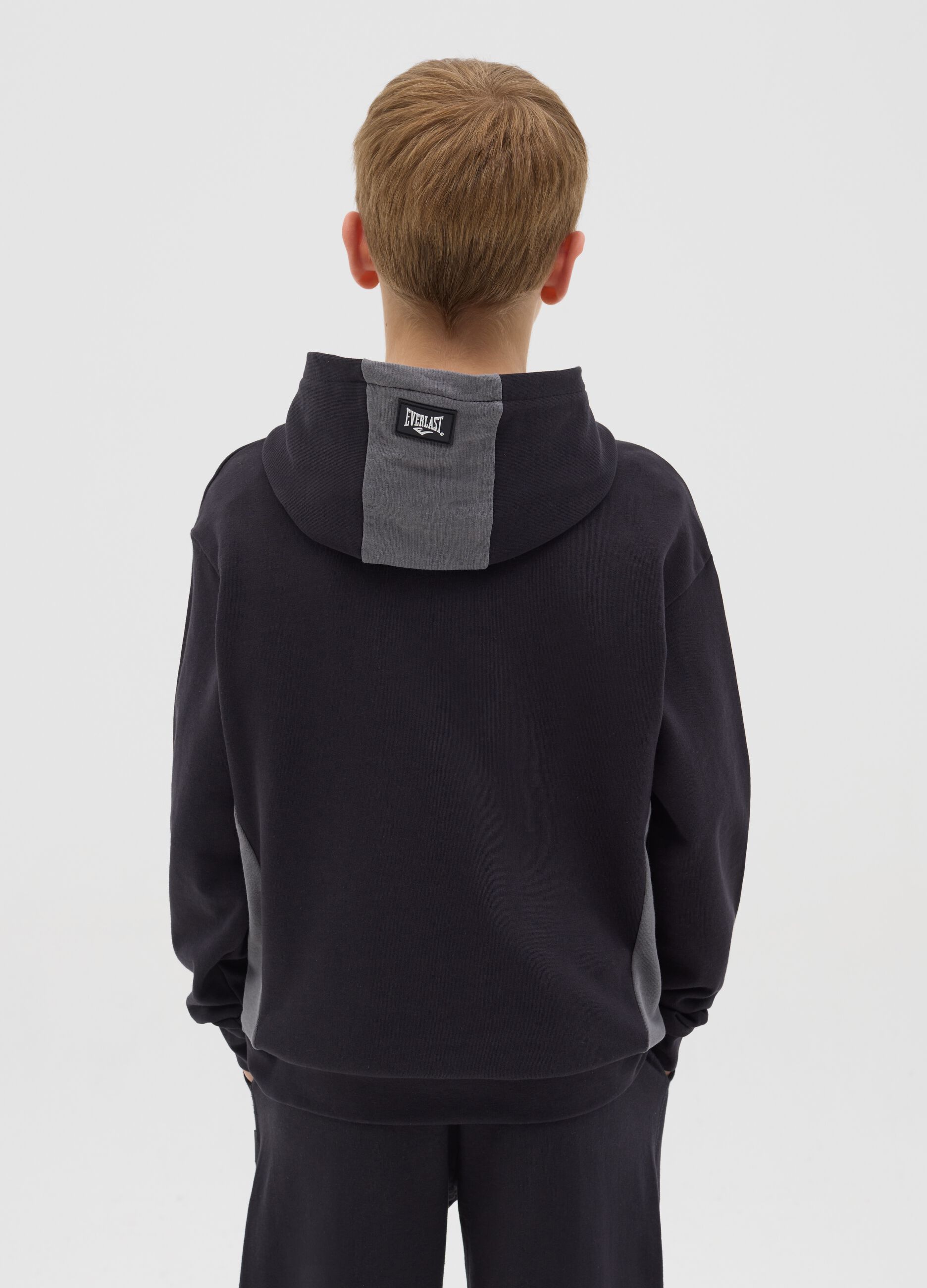 Boys&rsquo; multicoloured regular-fit hoodie in 100% cotton