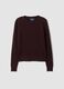 Brown cable-knit crew-neck jumper, regular fit_4