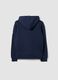Sweatshirt azul 100% algod&atilde;o com capuz e gola redonda_2