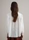White oversized pure cotton shirt with floral embroidery_3